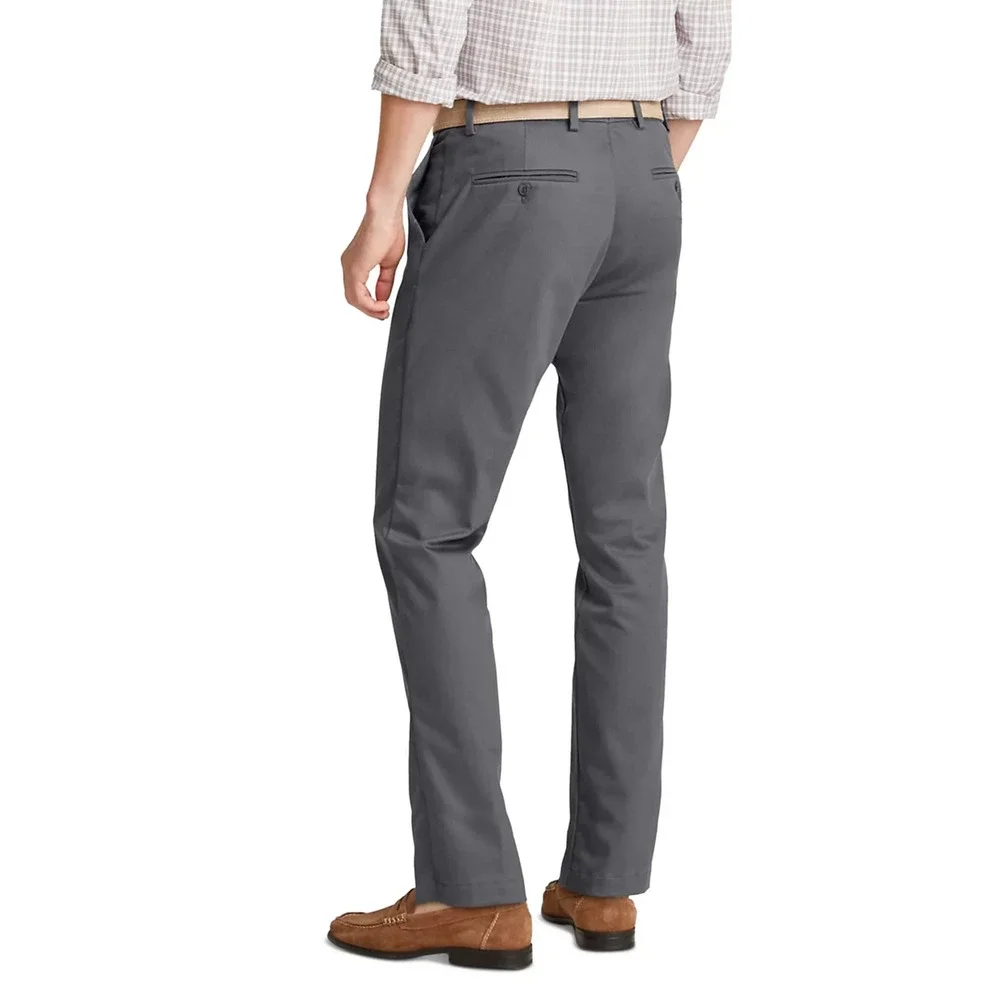 Dockers Men Iron Free Stain Defender Slim Fit Khaki Pants Burma Grey Size 34X30